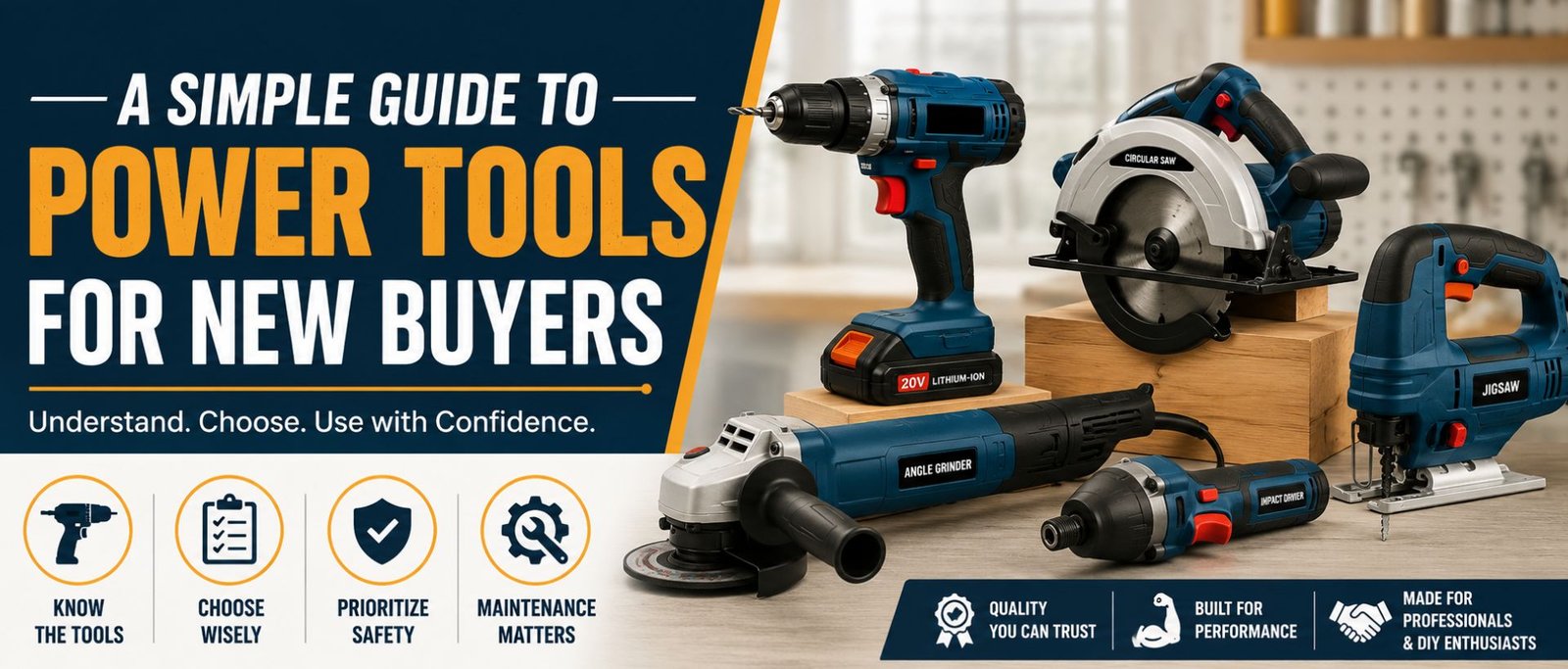 A Simple Guide to Power Tools for New Buyers